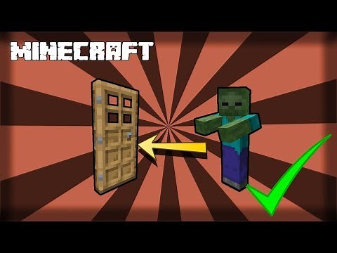 MINECRAFT | How to Make Zombies Break Doors! Technically