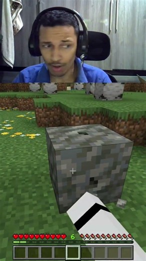 tutorial on how to break blocks #minecraft