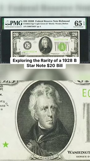 194K views · 909 reactions | Exploring the Rarity of a 1928 B Star Note $20 Bill. . . . . . . #foryou #fypシ゚ #trandingrightnow #tips #rearnote #usa #dollars #freels #cash #money #profit #reelsfb #vintage #banknotes #fb #currency #trendingreels | Ageless Assets | Facebook