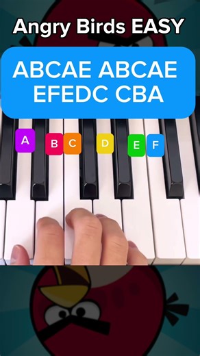 Angry Birds EASY Piano Tutorial