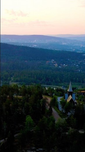 This Oslo view is absolutely insane #Drone #Travel #Shorts