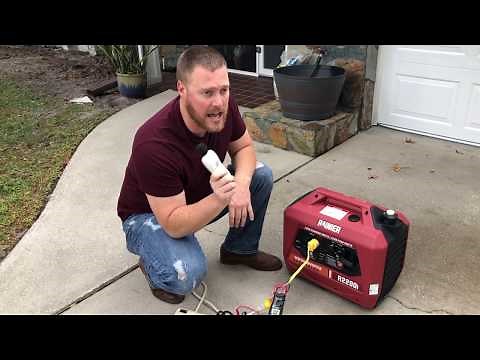 Rainier R2200i Inverter Generator Noise & Load Test At Various Distances 20", 30' and 50'