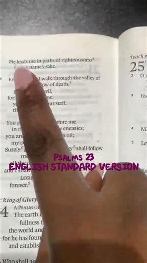 PSALMS 23 ENGLISH STANDARD VERSION(ESV) #psalmsofdavid