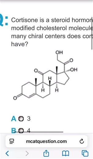 Mcat practice question, organic chemistry