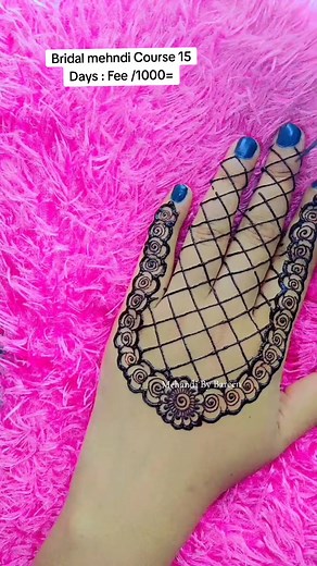 15-Day Bridal Mehndi Course Starting May 1