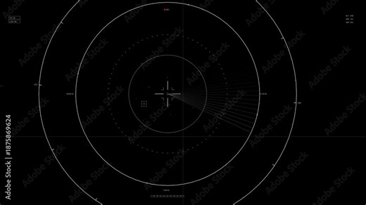 Modern hud elements animation for web designers and sci-fi video creators in a digital setting with circles and lines