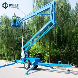 [Hot Item] 12m Driving Articulating Cherry Picker Lift with Certificates on Road