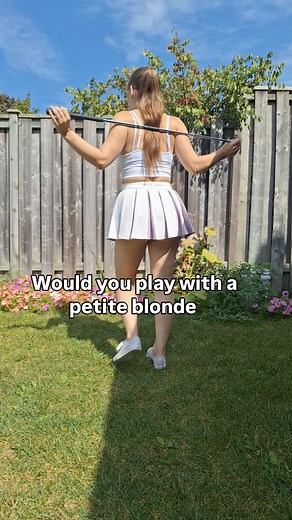 #trending #blonde #golfoutfit #golfswing | Masked Model