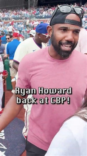 Ryan Howard RETURNS to Citizens Bank Park! 🥹