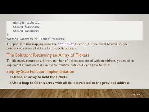 How to Return an Arbitrary Length Array of Structs in Solidity