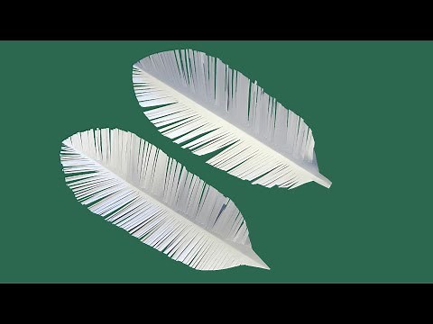 Cómo hacer plumas de papel