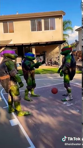 Ninja turtles Play basketball