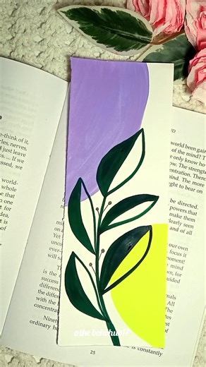 Boho bookmark painting🤍🧿