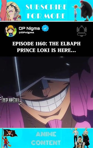 「 Can't wait for the next episode 🥶 」 Loki is here 🔥 #onepiece #luffy #loki