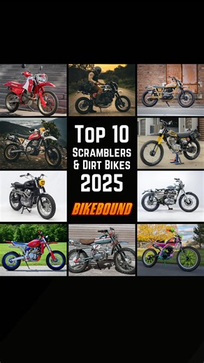 BikeBound ™ Custom Motorcycles | Today on BikeBound.com: Top 10 Scramblers & Dirt Bikes of 2025! As judged by traffic and engagement. Featured Builders: @parrmotorcycles... | Instagram