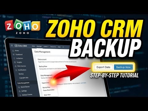 How to backup Zoho CRM data with Zoho Backup - Step By Step