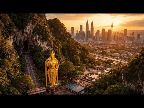 Kuala Lumpur & Batu Caves Aerial Tour