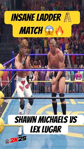 Shawn Michaels vs Lex Luger – INSANE LADDER MATCH! | WWE 2K25