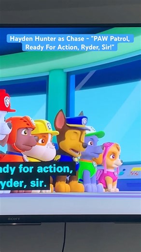 Hayden Hunter as Chase - "PAW Patrol, Ready For Action, Ryder, Sir!"