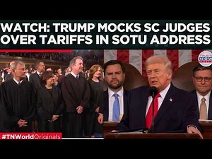 TRUMP CONFRONTS U.S. Supreme Court Judges To Their Face During SOTU 2026 Address Over Tariffs
