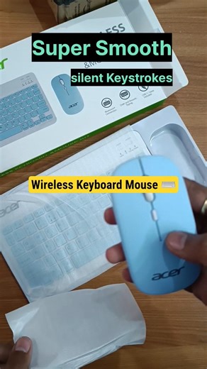 Acer Rechargeable Bluetooth Keyboard Mouse 🤩⌨|#keyboard #review #shorts #unboxing_hemant007