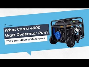 4000 Watt Generators: Best Uses & Limitations