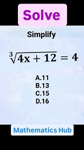 120 reactions · 264 comments | Solve #viralreels #viral #maths #solve #simplify | Mathematics Hub | Facebook