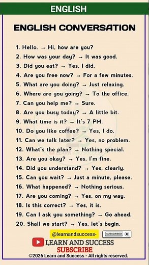 20 Daily English Phrases You MUST Know! 🗣️ #LearnEnglish