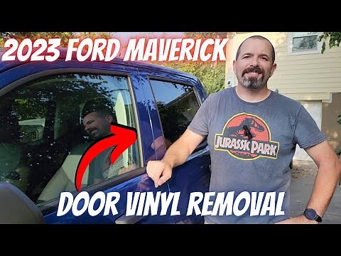 DIY: 2023 Ford Maverick - Door Vinyl Trim Removal - Easy and Free!