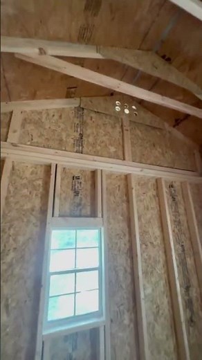 16x20 Shed Built On Site!! #homeoffice #tinyhouse #storagespace #diy #portableshed #homespace