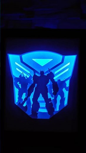 Transformers DIY Papercraft Lightbox 💡 #transformers #optimusprime #autobots