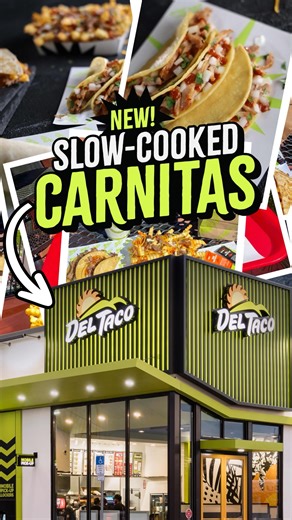 26 reactions | Flavor this bold doesn’t stick around. Try Del's NEW Slow-Cooked Pork Carnitas lineup before it’s gone. | Del Taco | Facebook