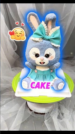 Making A cute rabbit🐇 Cake #cakedecorating #cakedesign #shorts