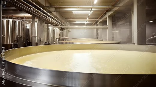 Large fermentation tanks in a brewery, brewery, fermentation, tanks, industrial