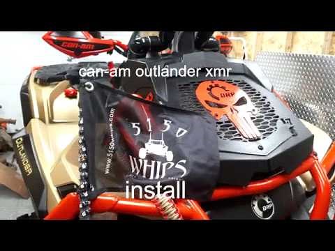 How to install 5150 light whips on a Can-Am Outlander XMR 1000R