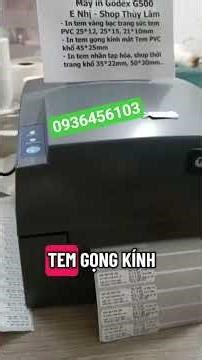 Máy in tem vàng bạc trang sức Godex G500 #mayintemtrangsuc
