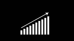 Download Graph going up rising bar graph, Stock market graph, Financial graph analysis. 4K Resolution for free
