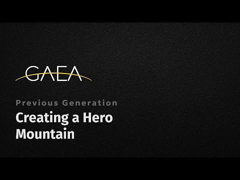 Tutorial: Creating a Hero Mountain with Gaea