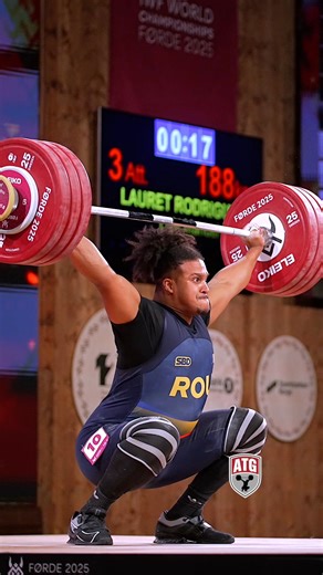 Luis Manuel Lauret (110kg Romania 🇷🇴) 188kg / 414lbs slow motion! Silver medal 🥈 at the 2025 #weightlifting championships | All Things Gym