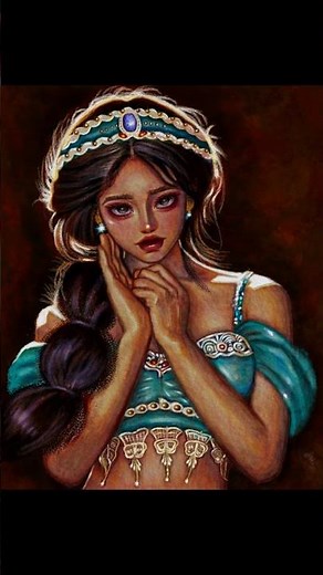 Drawing princess Jasmine ✨#disney #イラスト #Jasmine #digitalart