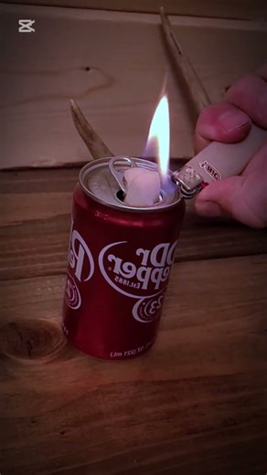 Pop can alcohol stove lamp #survival #campfire #bushcraft #campping #lamp #outdoors #stove #shorts