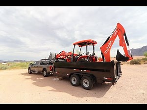 getting a kubota m62 tractor to fit in a 7x16 Texas pride dump trailer