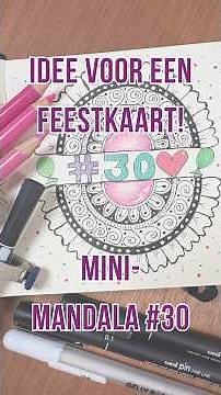 Draw your own birthday card with a mandala 🎨 #mandala #minimandala #diy
