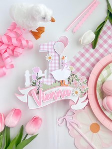 One Silly Goose Cake Topper, Goose First Birthday Party Decor, Floral Geese First Birthday, Goose 1st Birthday Decorations, One Silly Goose - Etsy