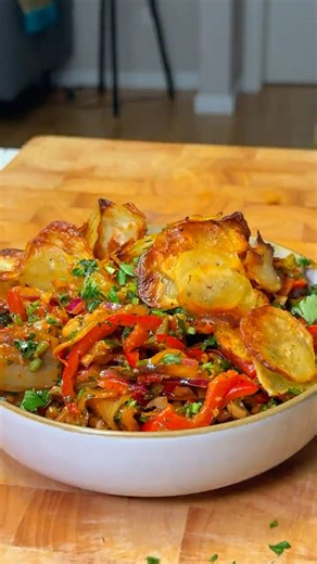 Making potato salad with easy-to-follow instructions