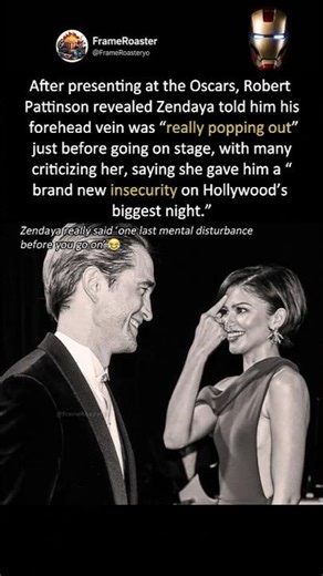 Zendaya’s Last-Second Comment to Robert Pattinson Sparks Backlash 😳 #zendaya