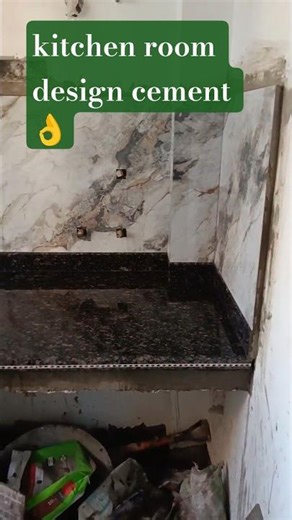 Kitchen in 10 Minutes with This Simple Tool || kitchen room design cement #birutiles #kitchen