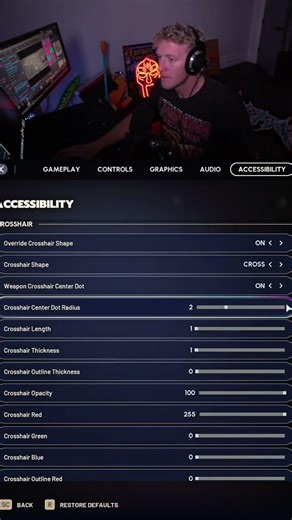 #tfue on #Twitch | Tfue crosshair settings