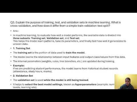 Assignment|Question3 |Training, Testing & Validation|#ds #ml #training #testing #validation