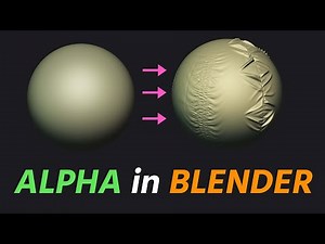 Using Alpha Texture in Sculpting Brush - Blender Sculpting Tutorials for Beginners. Part - 27